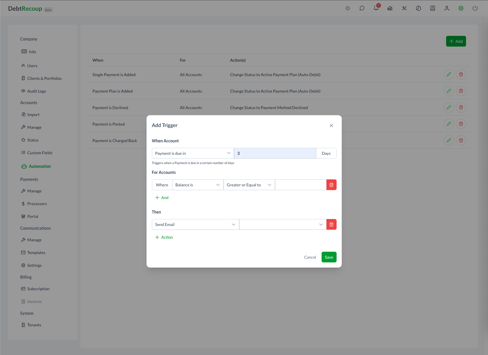 Automation Triggers